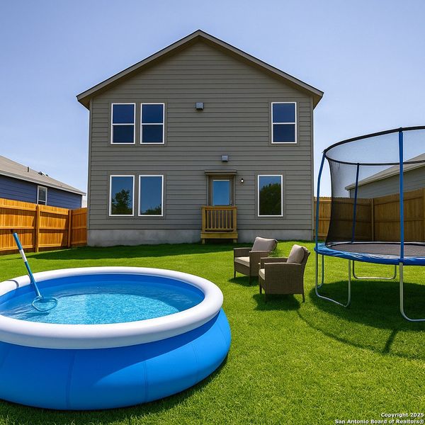 Exterior details and patio area of a home in , San Antonio (Image 23).