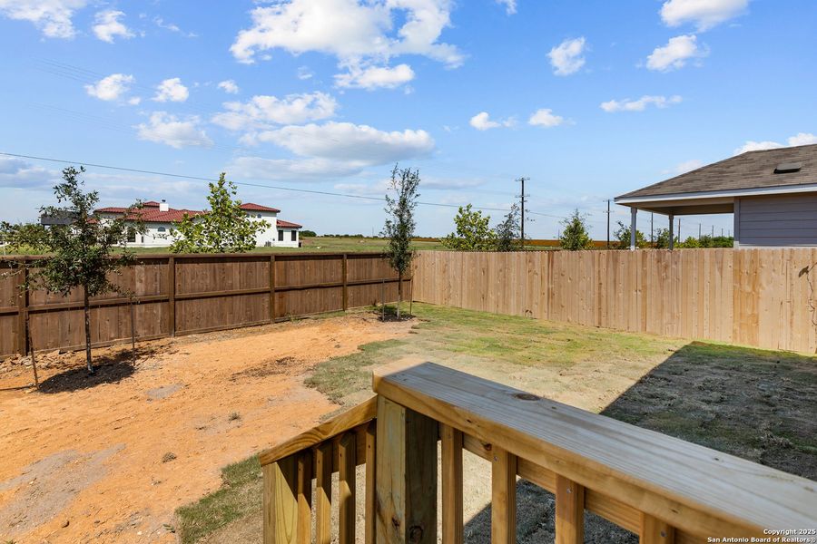 Exterior details and patio area of a home in Lily Springs, Seguin (Image 3).