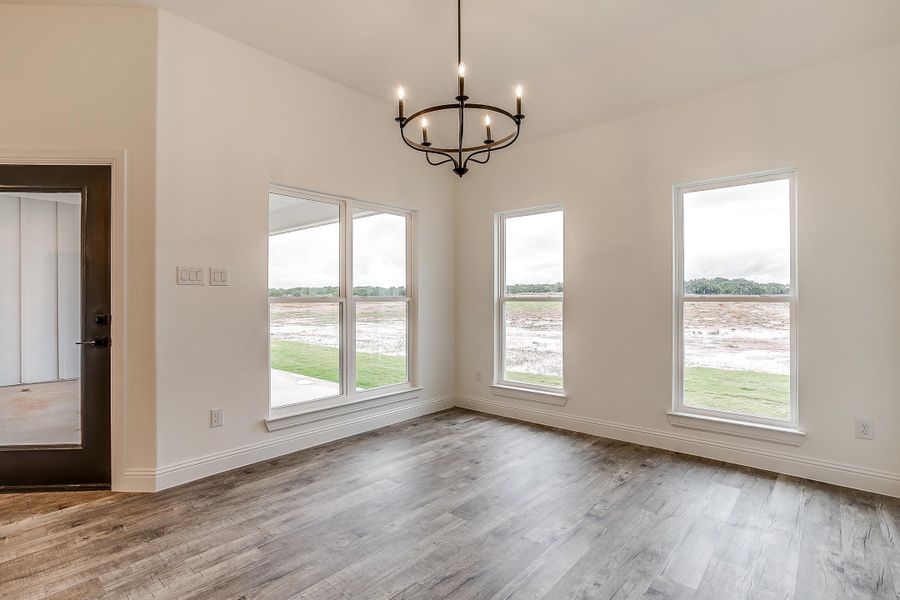 Representative unfurnished interior of a home built from the Dallington by Trinity Classic Homes in Zion Trails, Poolville (Image 14). Representative unfurnished interior of a home built from the Dallington by Trinity Classic Homes in Zion Trails, Poolville (Image 14).