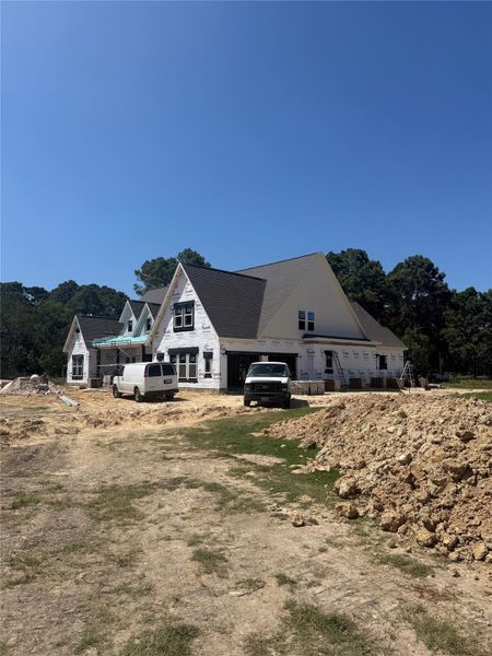 In-progress construction of a new home in , Mont Belvieu, TX (Image 2). In-progress construction of a new home in , Mont Belvieu, TX (Image 2).