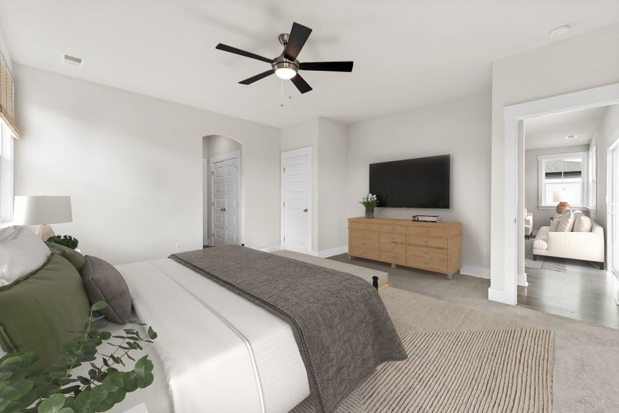 Riverain Master Bedroom Furnished