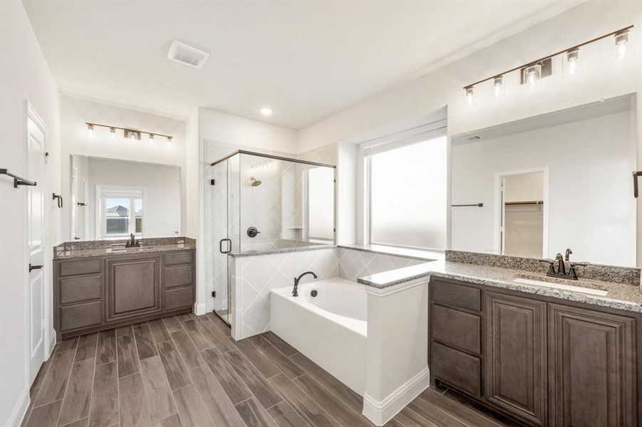 Furnished interior view inside a new home in The Oaks, Red Oak (Image 8). Furnished interior view inside a new home in The Oaks, Red Oak (Image 8).