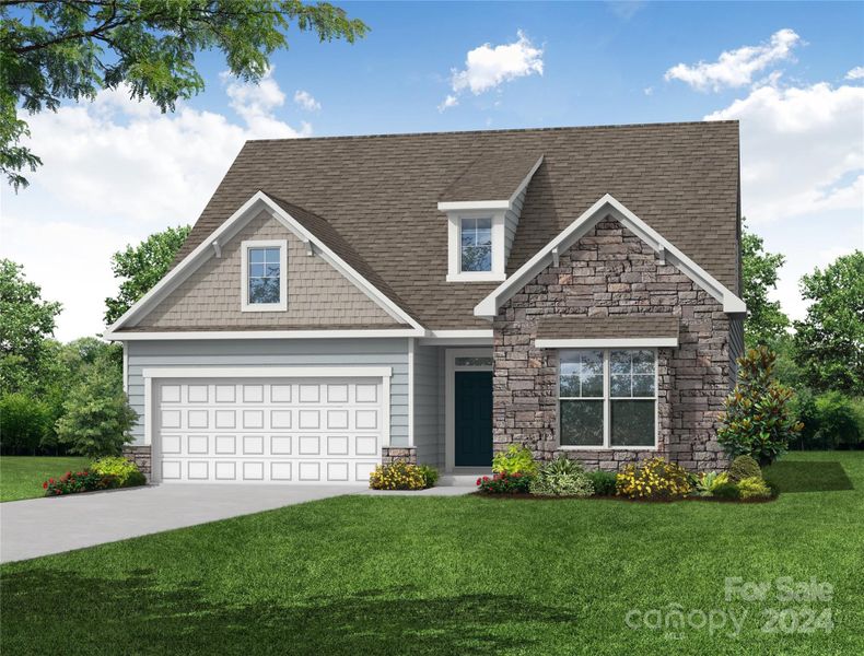 Homesite 105 will feature a Mayfair D floorplan with front load garage.