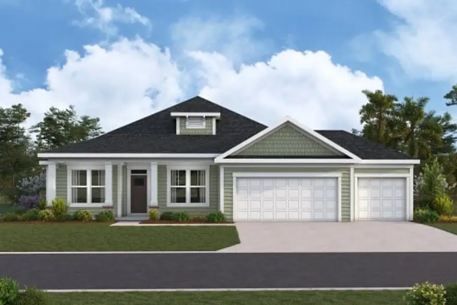 Representative exterior photo of a completed home built from the Dahlia by Fischer Homes in The Sandbar, Anna Maria, FL (Image 4).