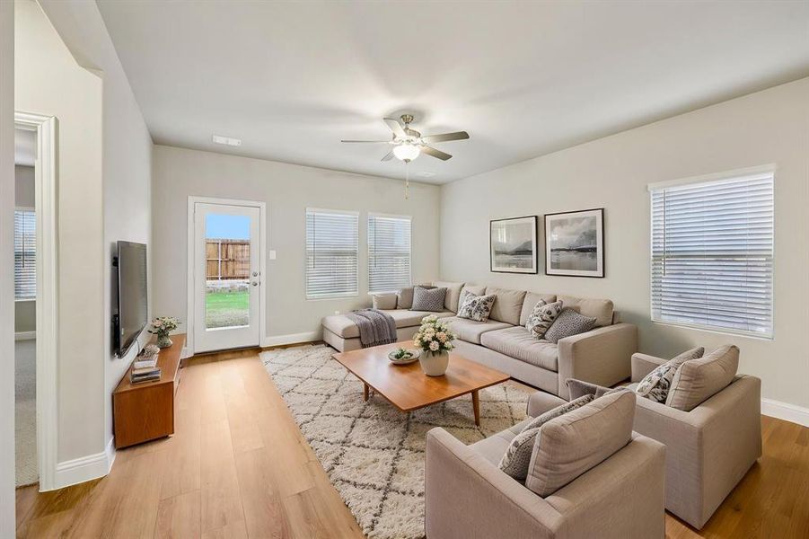 Furnished interior view inside a new home in Parks at Foster Crossing - Spring Series, Anna (Image 12).