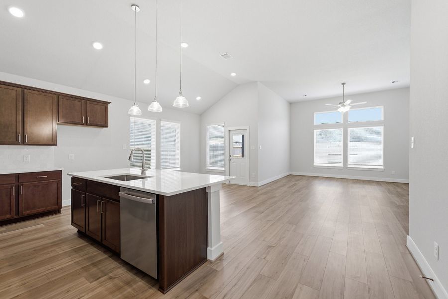 Furnished interior view inside a new home in Pecan Estates, Crosby (Image 3).