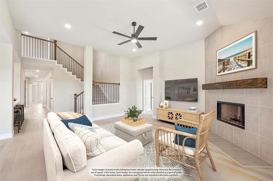 Furnished interior view inside a new home in Timberbrook 3B-4A, Justin (Image 8).