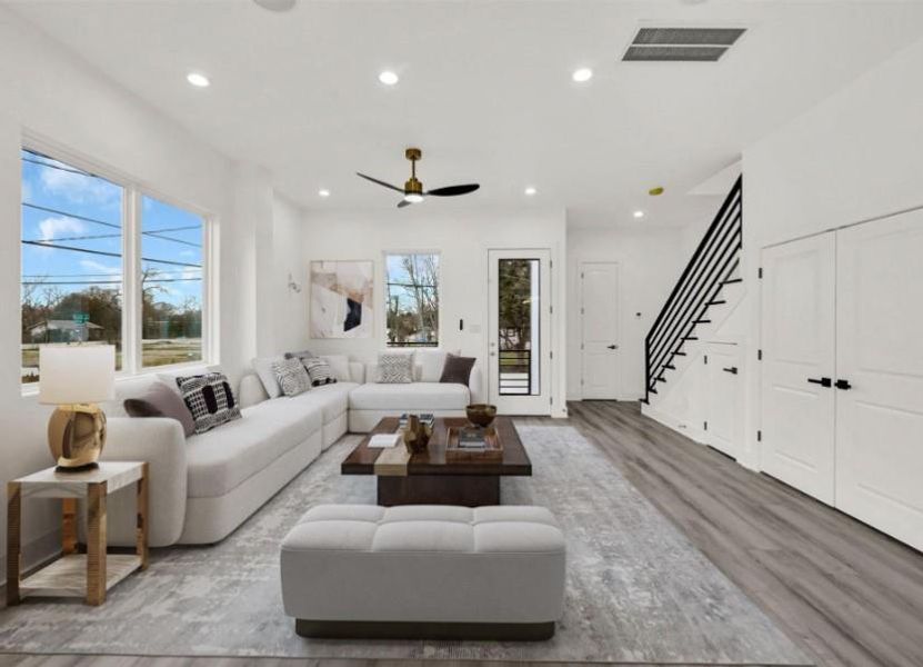 Furnished interior view inside a new home in , Houston (Image 3).