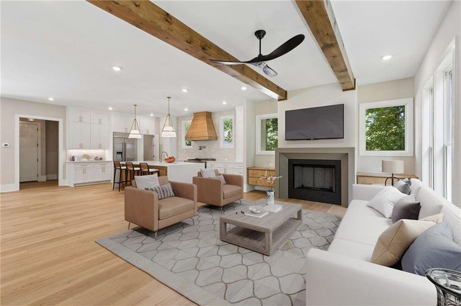 Furnished interior view inside a new home in , Atlanta (Image 45). Furnished interior view inside a new home in , Atlanta (Image 45).