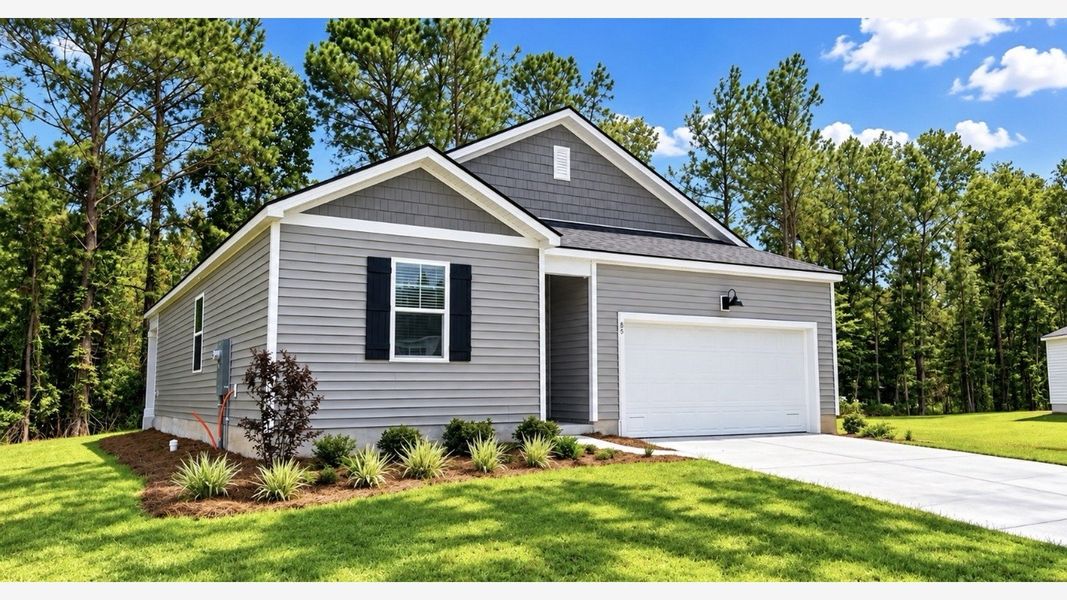 Front exterior of a new home in Cypress Landing, Hardeeville, SC, highlighting curb appeal (Image 2).