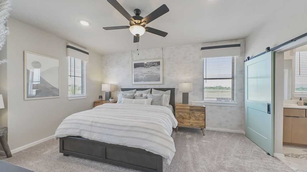 Representative furnished interior of a home built from the Riverdale by Chesmar Homes in Elyson Courtyard Collection, Katy (Image 17). Representative furnished interior of a home built from the Riverdale by Chesmar Homes in Elyson Courtyard Collection, Katy (Image 17).