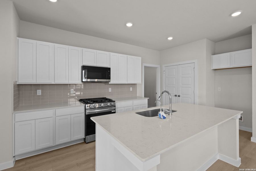 Furnished interior view inside a new home in Summerlin, San Antonio (Image 10).
