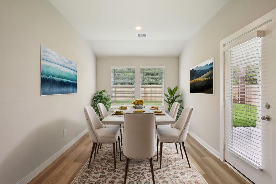 Furnished interior view inside a new home in Massey Oaks - Premier Series, Pearland (Image 8).