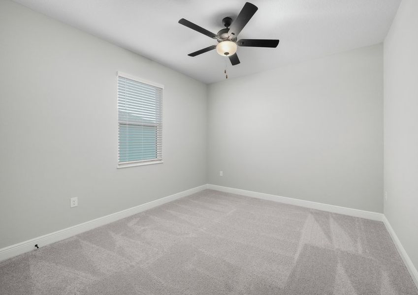 Each secondary bedroom features plush carpeting Each secondary bedroom features plush carpeting