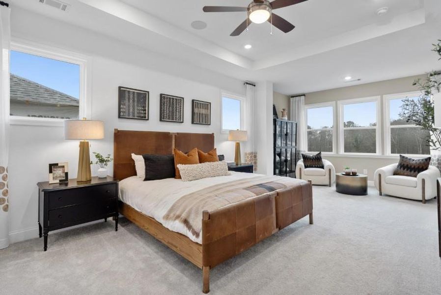 Furnished interior view inside a new home in Bailey Fence, Dacula (Image 40).
