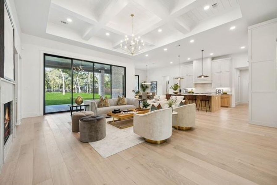 Furnished interior view inside a new home in , Keller (Image 33).