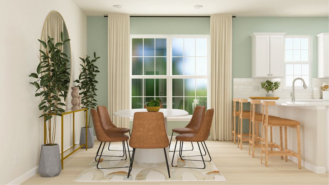 Representative furnished interior of a home built from the Elm by Lennar in Elizabeth: Arbor, Fort Mill (Image 10).