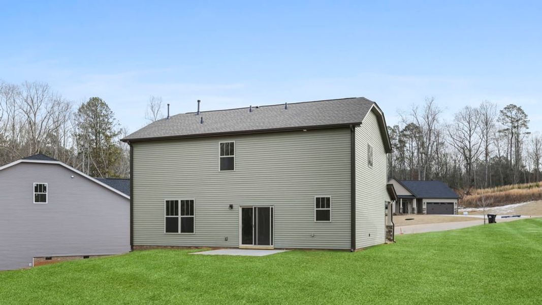 Exterior details and patio area of a home in Pine Lake Estates, Anderson (Image 4).