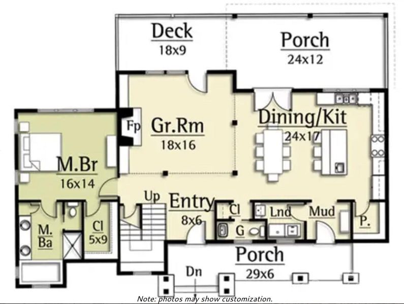2D floor plan layout of this home in , Black Mountain, NC (Image 5).