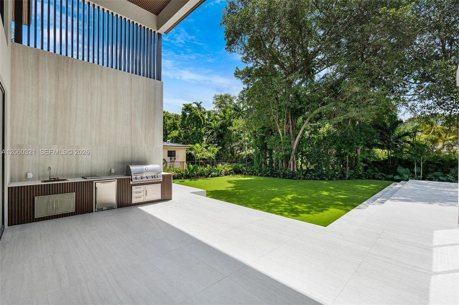 Exterior details and patio area of a home in , Miami Shores (Image 43). Exterior details and patio area of a home in , Miami Shores (Image 43).