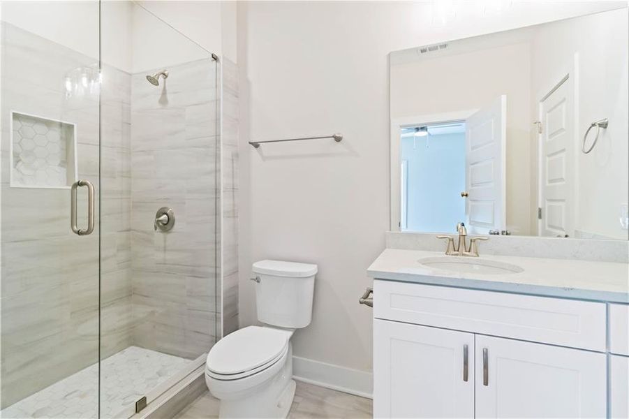 Furnished interior view inside a new home in , Atlanta (Image 12).