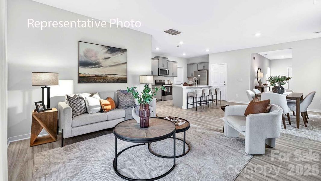 Furnished interior view inside a new home in Sonoma Hills, Charlotte (Image 9).