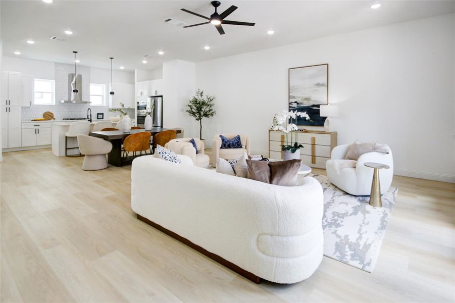 Furnished interior view inside a new home in , Houston (Image 6).