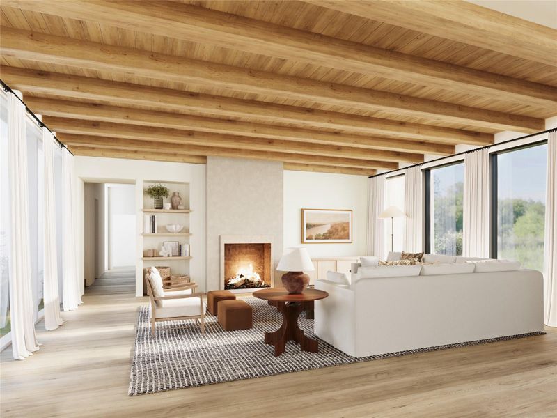 Furnished interior view inside a new home in , Spicewood (Image 22).