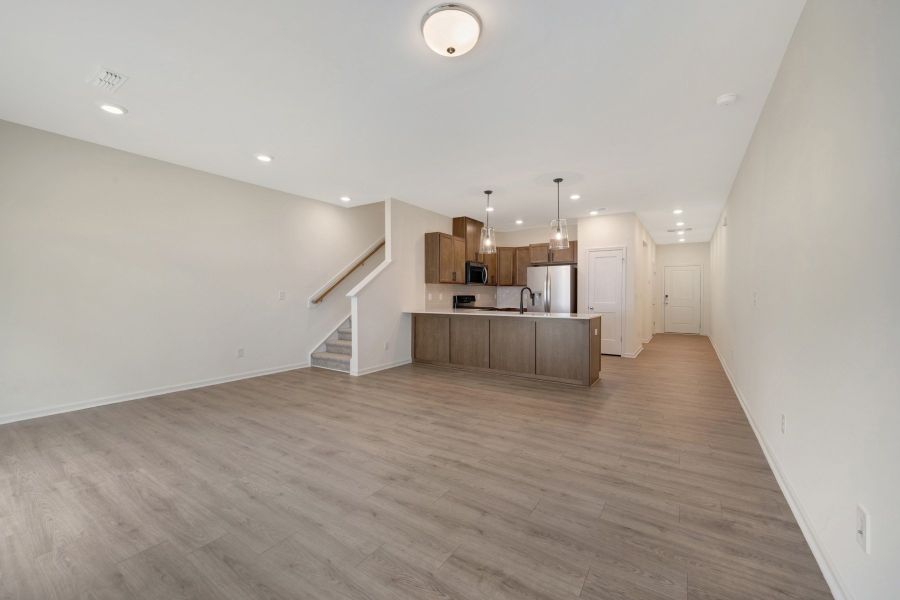 Spacious, unfurnished interior of a new home in Townes on Leesville, Durham (Image 21).