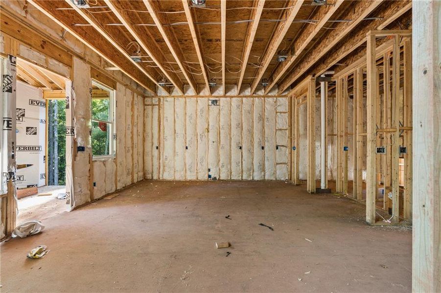 In-progress construction of a new home in , Hoschton, GA (Image 28).