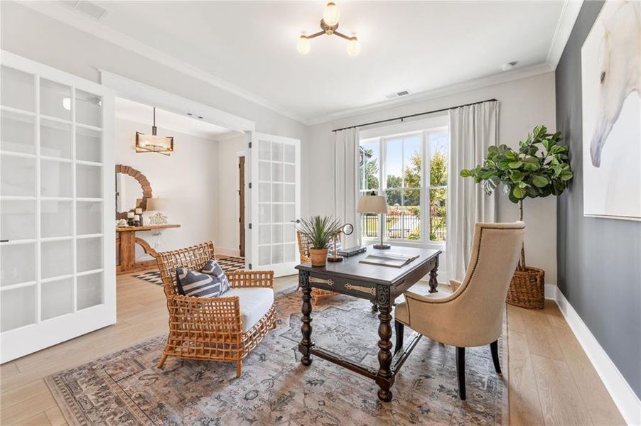 Furnished interior view inside a new home in , Marietta (Image 9).