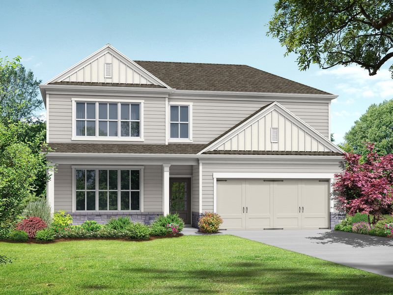Representative exterior photo of a completed home built from the The Melrose II by My Home Communities in Langston Place, Perry, GA (Image 6). Representative exterior photo of a completed home built from the The Melrose II by My Home Communities in Langston Place, Perry, GA (Image 6).
