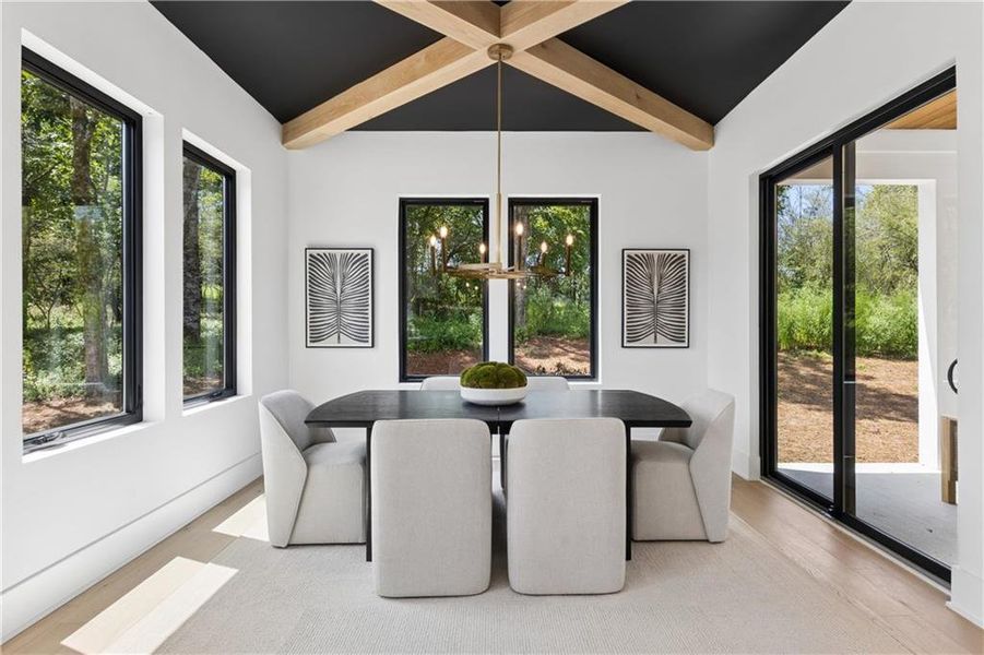 Exterior details and patio area of a home in , Roswell (Image 29).