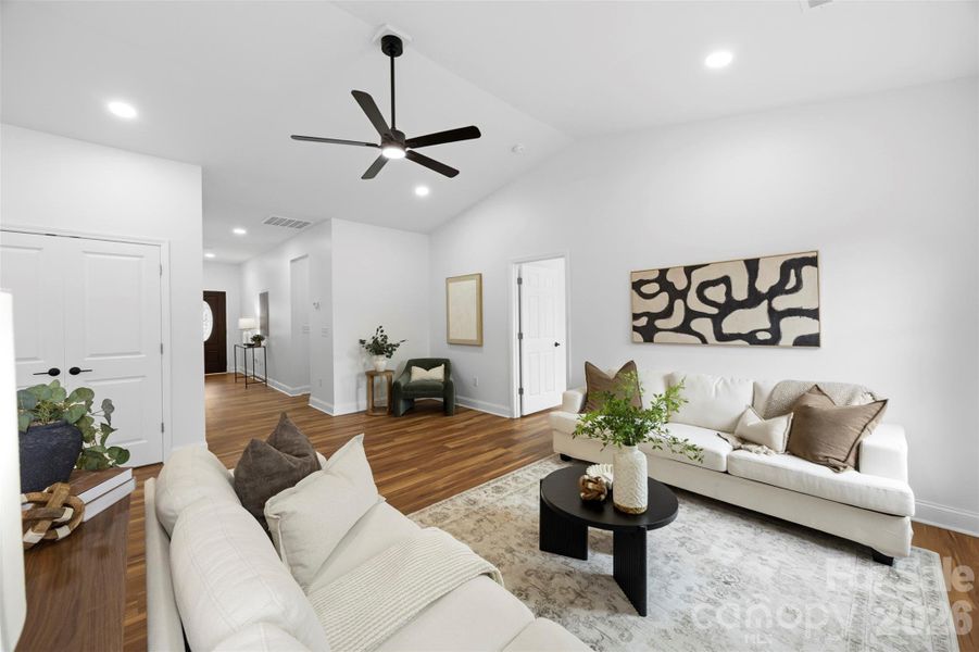 Furnished interior view inside a new home in , Connelly Springs (Image 9).