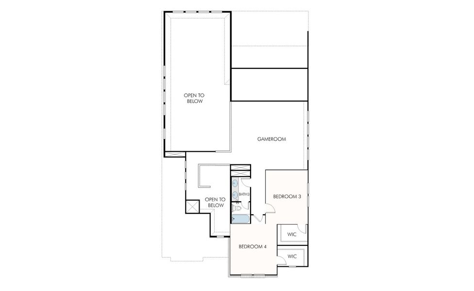 2D floor plan layout for the Harding by GFO Home in Bluffview Reserve, Leander, TX (Image 4). 2D floor plan layout for the Harding by GFO Home in Bluffview Reserve, Leander, TX (Image 4).