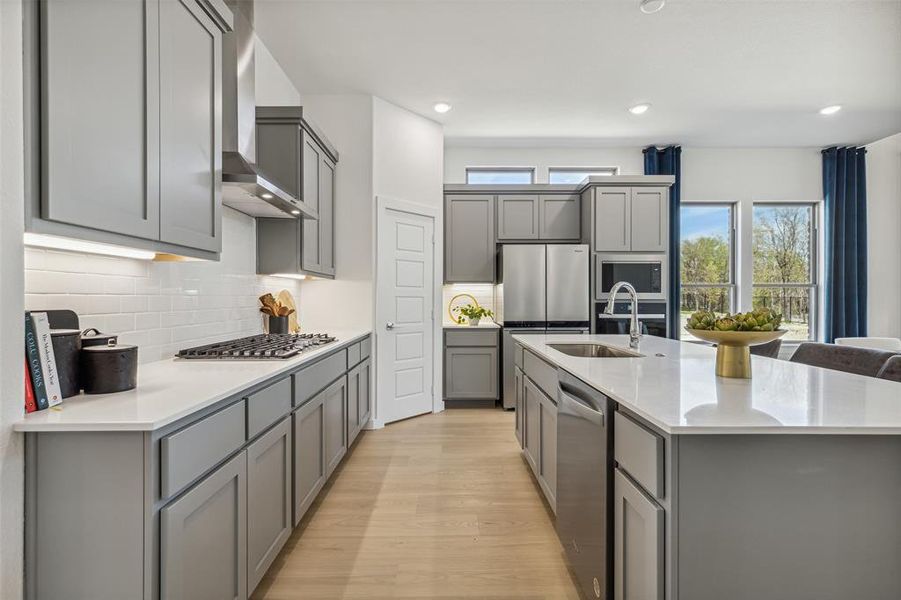 Furnished interior view inside a new home in Painted Tree, McKinney (Image 10). Furnished interior view inside a new home in Painted Tree, McKinney (Image 10).