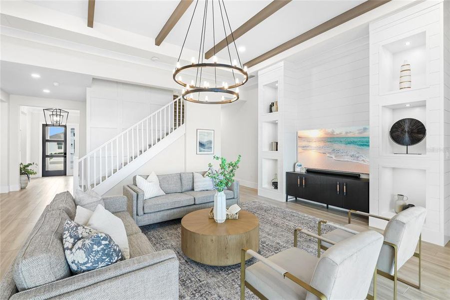 Furnished interior view inside a new home in , Sarasota (Image 16).