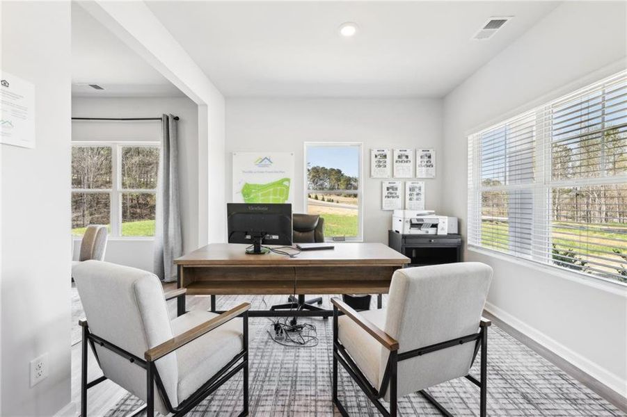 Furnished interior view inside a new home in The Hills at Cedar Creek, Winder (Image 3).