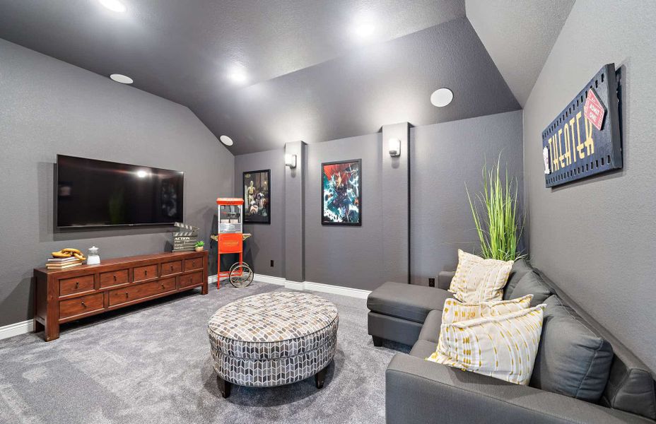 Representative furnished interior of a home built from the 3546 by Ravenna Homes in Artavia 70′, Conroe (Image 17).