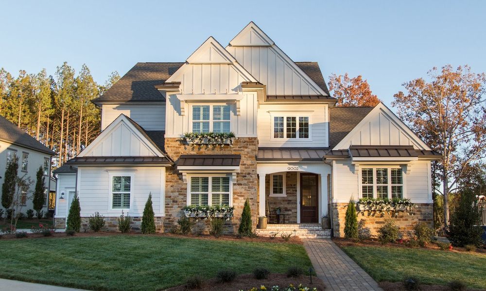 Representative exterior photo of a completed home built from the Monterey by Classica Homes in Riverchase Estates, Lancaster, SC (Image 37).