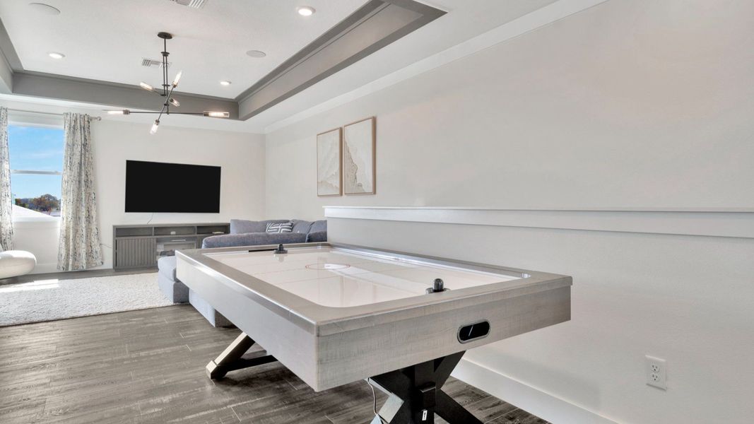 Representative furnished interior of a home built from the Grand Osprey by DRB Homes in Eagles Cove at Mirada, San Antonio (Image 16). Representative furnished interior of a home built from the Grand Osprey by DRB Homes in Eagles Cove at Mirada, San Antonio (Image 16).