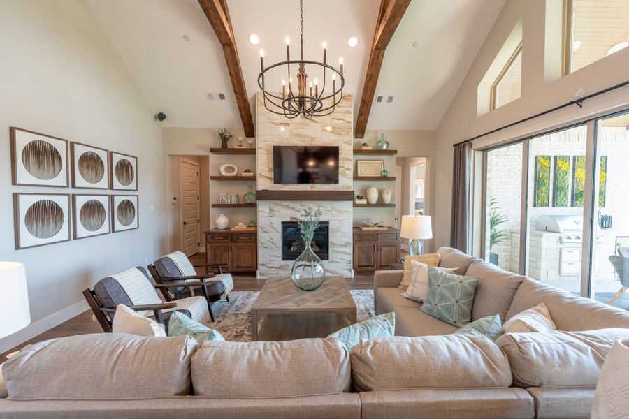 Representative furnished interior of a home built from the Avanti by Ladera Texas in Ladera at The Reserve, Mansfield (Image 4).