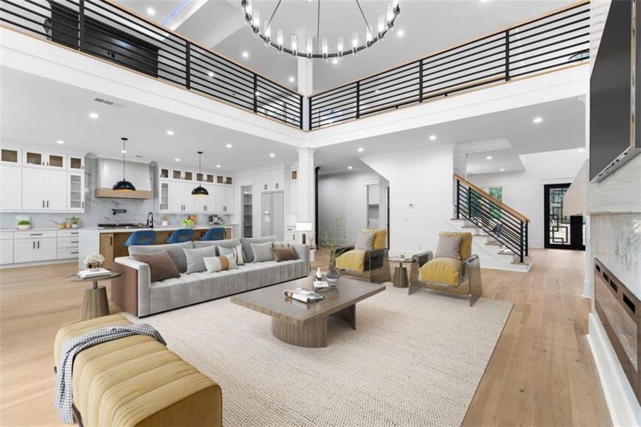 Furnished interior view inside a new home in , Grayson (Image 8). Furnished interior view inside a new home in , Grayson (Image 8).