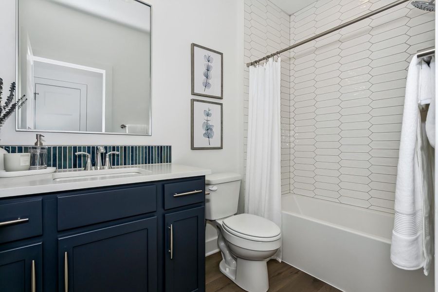 Furnished interior view inside a new home in The Courtyards at The Moorings, Wichita (Image 18).