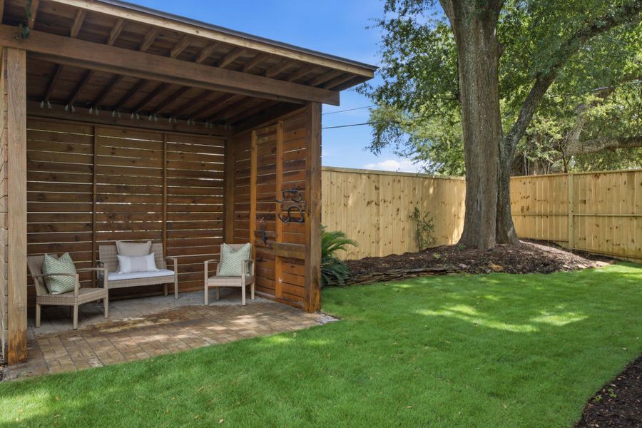 Exterior details and patio area of a home in , Mount Pleasant (Image 31). Exterior details and patio area of a home in , Mount Pleasant (Image 31).