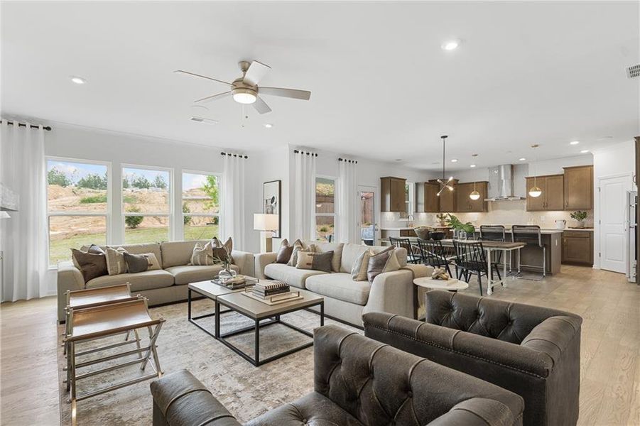 Furnished interior view inside a new home in Sierra Creek, Hoschton (Image 17).