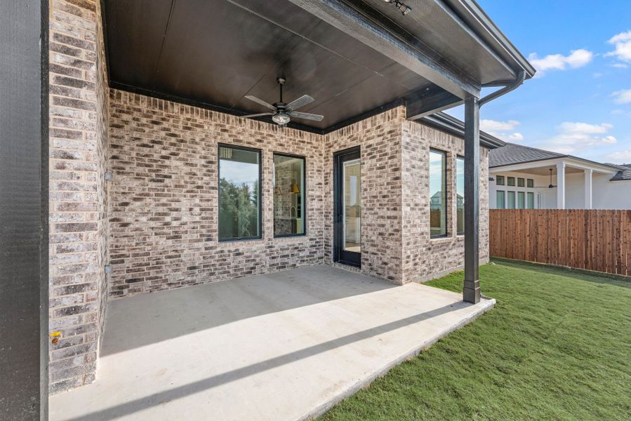 Representative exterior details of a home built from the Ashley by Our Country Homes in Parks of Aledo, Aledo (Image 4).