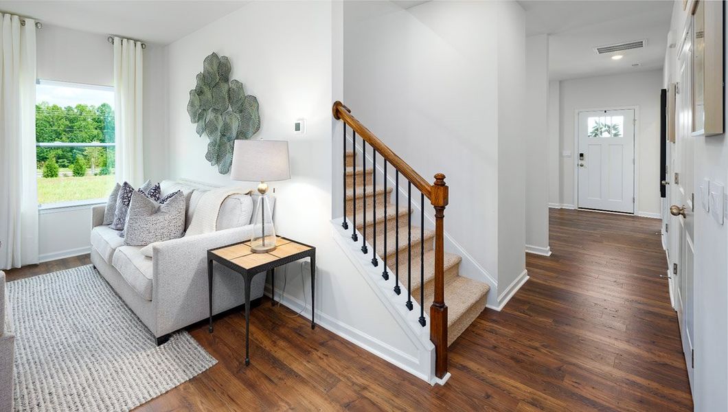 Furnished interior view inside a new home in Tap Root Farms, Fletcher (Image 6).