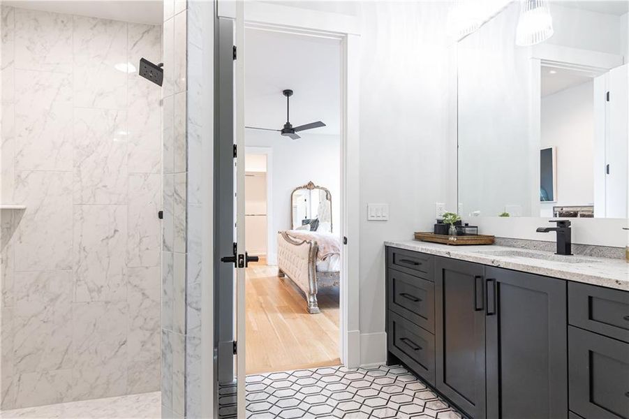 Furnished interior view inside a new home in , Marietta (Image 61).