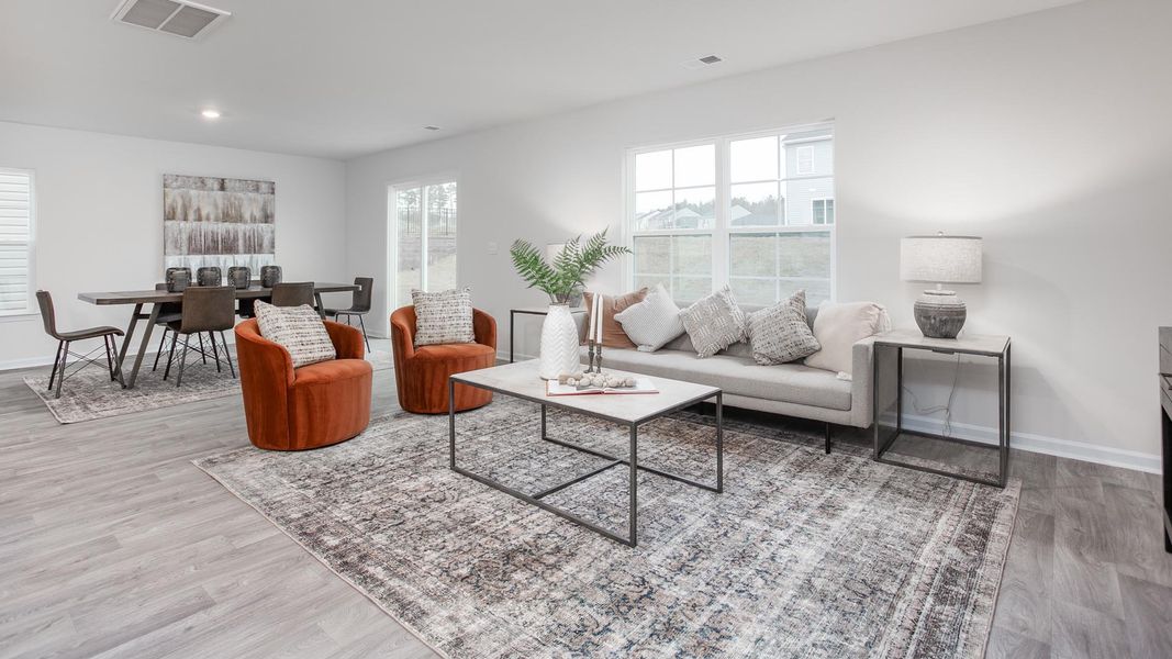 Representative furnished interior of a home built from the Elston by D.R. Horton in Chandler Pointe, Rural Hall (Image 11).